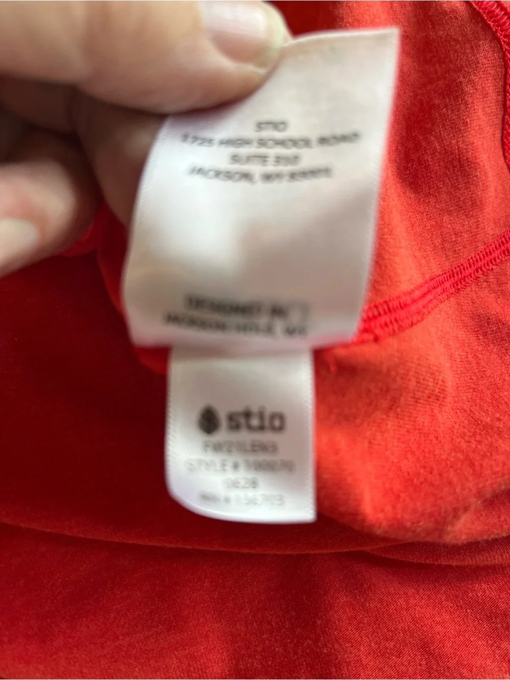 Stio Women’s Red 1/4 Zip Long Sleeve Activewear Top size XL - Picture 6 of 7